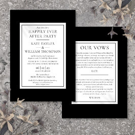 Convites Festa de Noivado Modernos Felizes para Sempre Voto