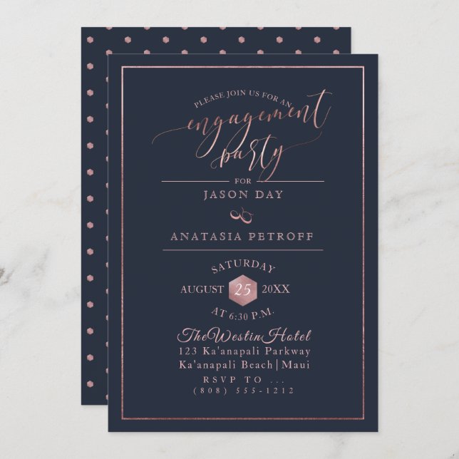 Convites Festa de noivado PixDezines (Frente/Verso)