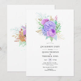 Convites Festa de noivado Primavera