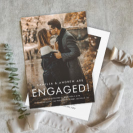 Convites Festa de noivado Simples de Casamento Fotográfico 