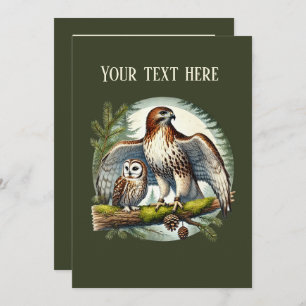 Convites festa de observação de pássaros fofos