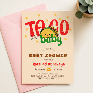 Convites Festa de Pastel Mexicano Taco sobre um Chá de Bebê