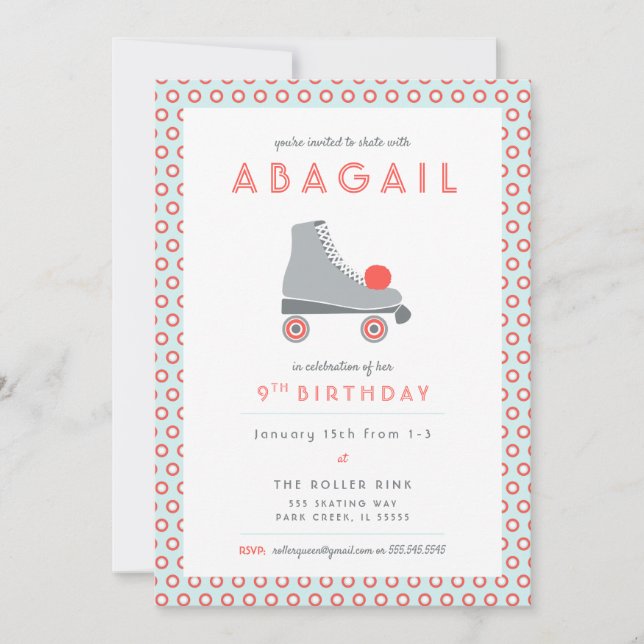 Convites Festa de Patins de Rodas (Frente)