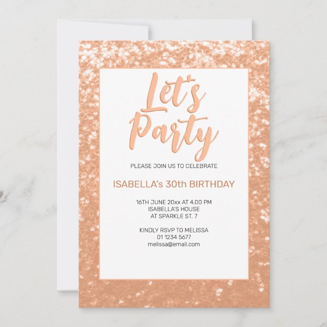 Convites Festa de pêssego viciado (Frente)