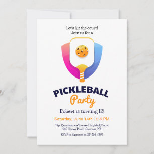 Convites Festa de Pickleball