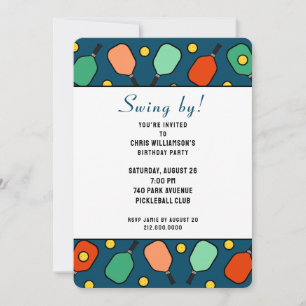 Convites Festa de Picleball