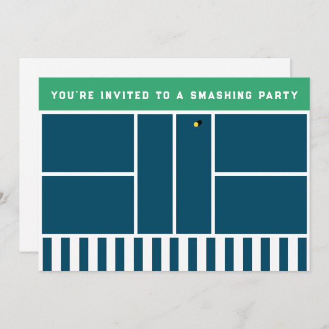 Convites Festa de Picleball (Frente/Verso)