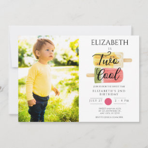 Convites Festa de picolé segundo aniversário Verão