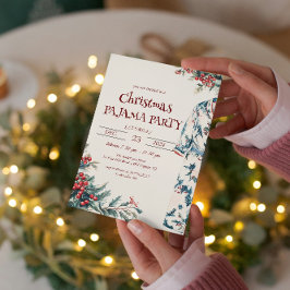 Convites Festa de Pijama de Natal