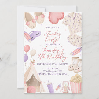 Convites Festa de Pijamas e Sonolência