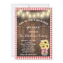 Festa de Piquenique no Quintal - Girassóis Xadrez 