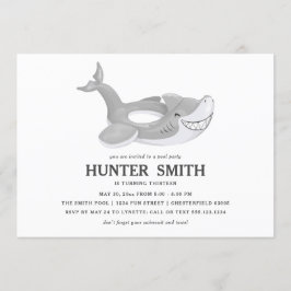 Convites Festa de Piscina de aniversário com Piscina de tub