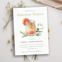 Festa de Piscina de Cocktail Ivory Orange Summer S