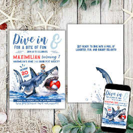 Convites Festa de Piscina do Shark Ride 2