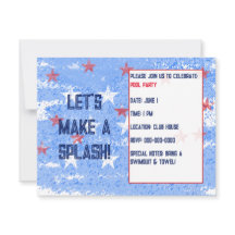 Festa de piscina para o Verão, Férias ou Aniversár