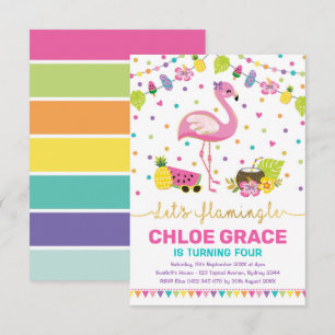 Convites Festa de Piscinas Tropical de Verão de Aniversár