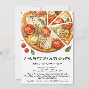 Convites Festa de Pizza do Dia dos Pais – Jantar de Família