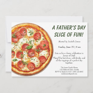 Convites Festa de Pizza do Dia dos Pais – Jantar de Família