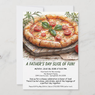 Convites Festa de Pizza do Dia dos Pais – Jantar de Família