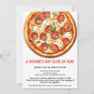 Convites Festa de Pizza do Dia dos Pais – Jantar de Família