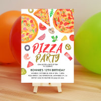Festa de Pizza Italiana Divertida Aniversário Cria