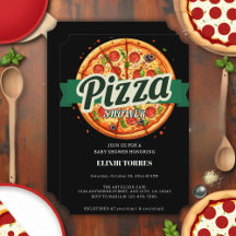 Festa de Pizza Moderna para Chá de Bebê