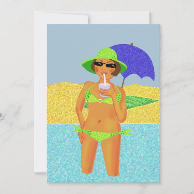 Convites Festa de praia (Frente)