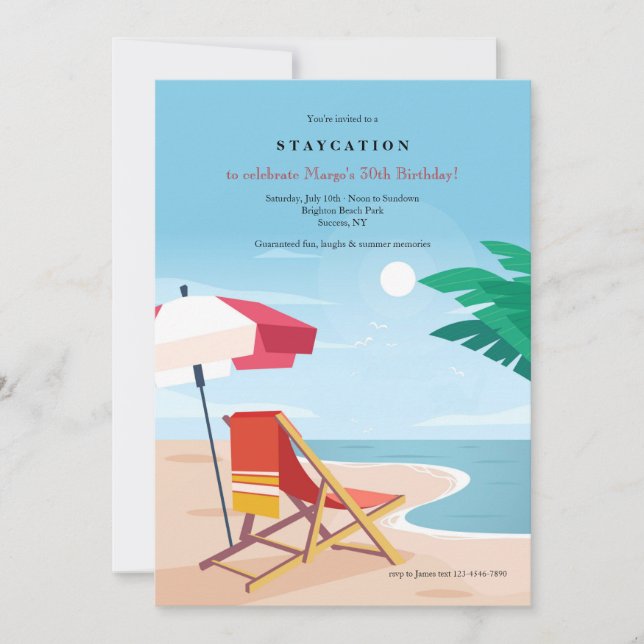 Convites Festa de Praia (Frente)