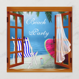 Convites Festa de Praia Adultos Festa de Praia da Palmeira