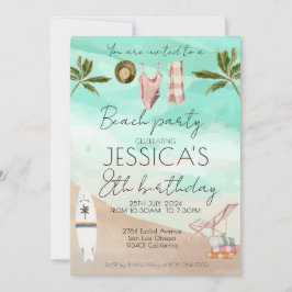 Convites Festa de Praia Aniversário Primeiro Menino de Aniv