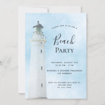 Festa de praia de verão de farol