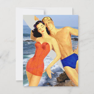 Convites Festa de Praia Retro