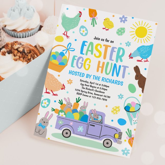 Convites Festa de Primavera de Easter Oveg Hunt Easter (Criador carregado)