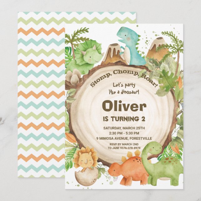 Convites Festa de primeiro aniversario Bonita de Meninos Di (Frente/Verso)