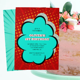 Convites Festa de primeiro aniversario da revista em quadri