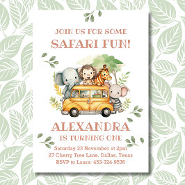 Convites Festa de primeiro aniversario da Selva de Menina S