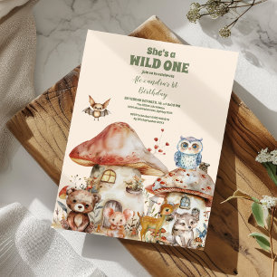 Convites Festa de primeiro aniversario de Animais da Flores