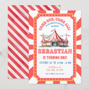 Convites Festa de primeiro aniversario de Carnaval