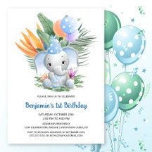 Festa de primeiro aniversario de Elefante Azul Tro