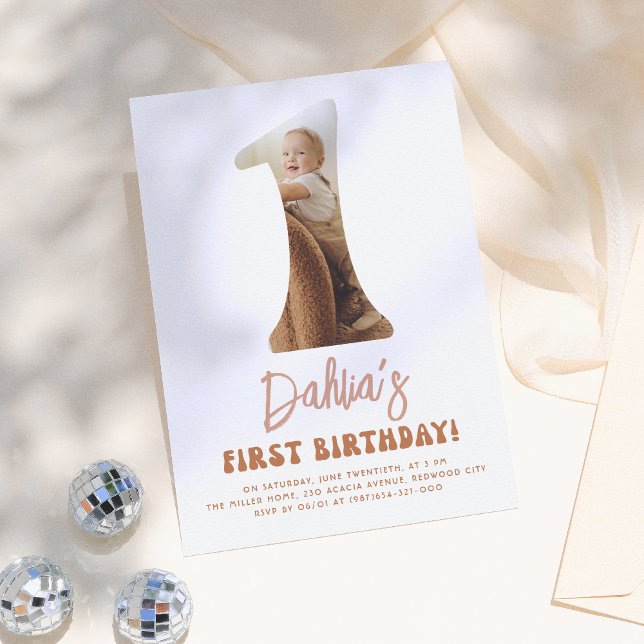 Convites Festa de primeiro aniversario de Foto Daisy do Gro (Criador carregado)