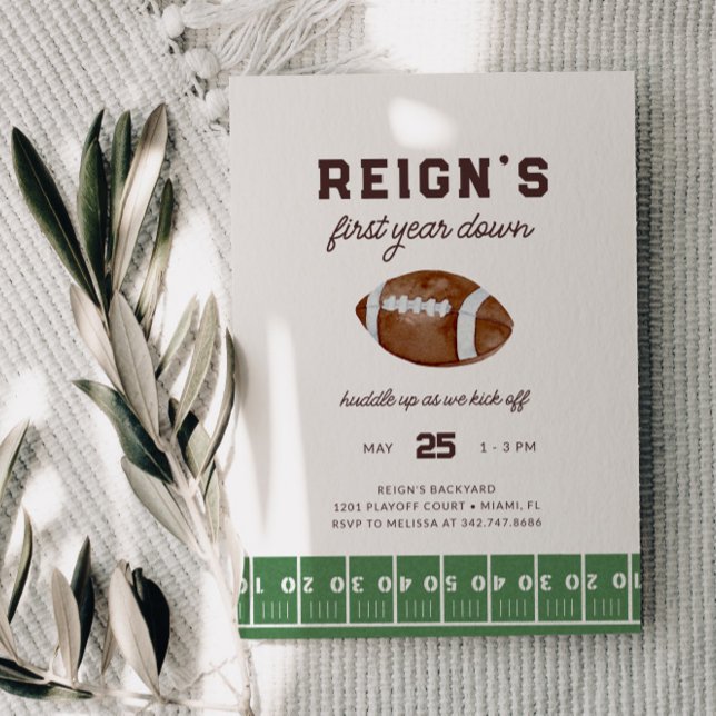 Convites Festa de primeiro aniversario de Futebol do 1º ano (Criador carregado)