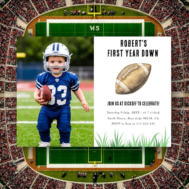 Convites Festa de primeiro aniversario do 1º Ano de Abaixo  (Criador carregado)