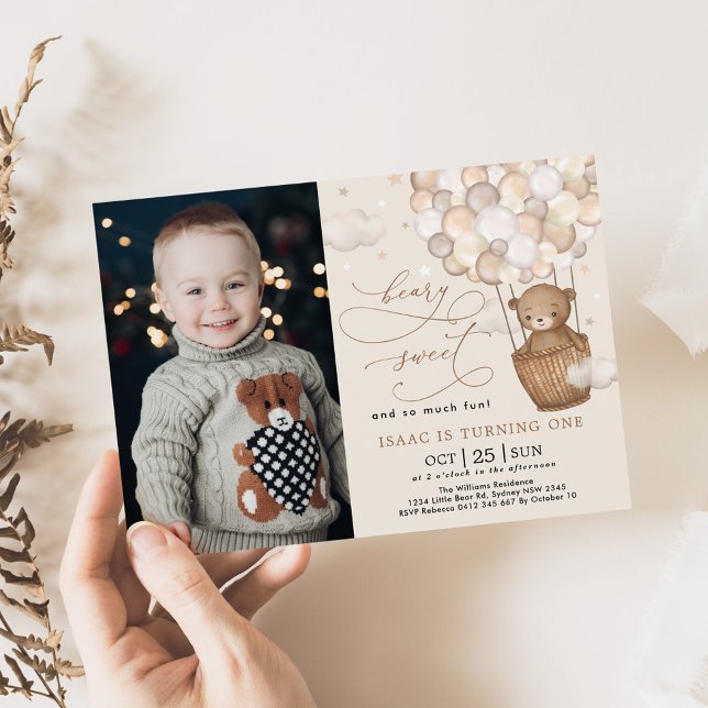 Convites Festa de primeiro aniversario do Balão de Ar Quent (Criador carregado)