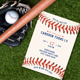 Convites Festa de primeiro aniversario do Baseball Softball