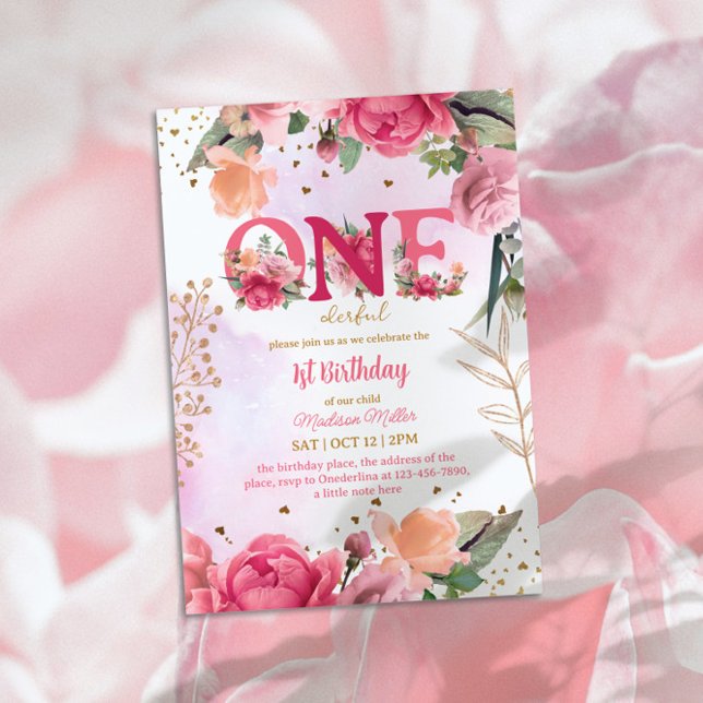 Convites Festa de primeiro aniversario do Blogue Flor (Criador carregado)