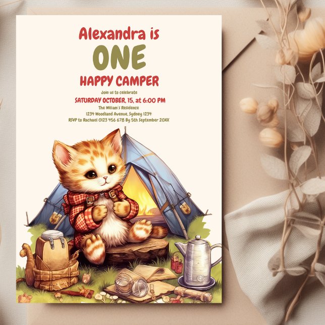 Convites Festa de primeiro aniversario do Boho One Happy (Criador carregado)