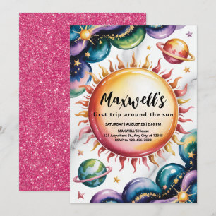 Convites Festa de primeiro aniversario do Espaço Pensado