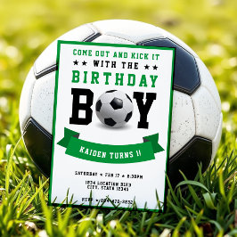 Convites Festa de primeiro aniversario do Futebol Bday Boy