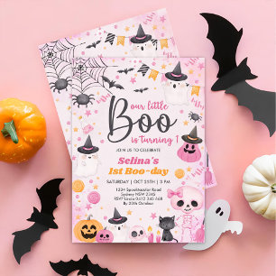 Convites Festa de primeiro aniversario do Halloween Ghost