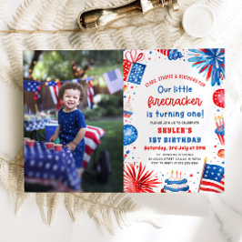 Convites Festa de primeiro aniversario do Pequeno Firecrack